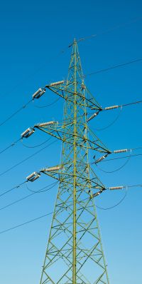 A pylon towering in the sky.